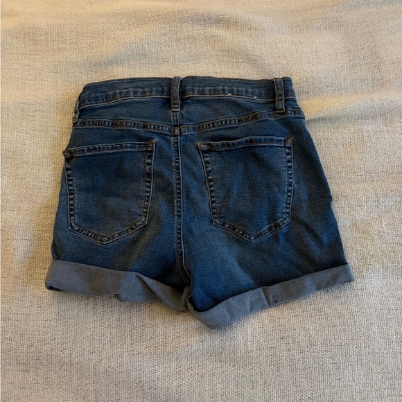 High Waisted Garage Jean Shorts - Picture 2 of 2